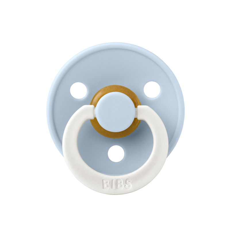 BIBS Colour Sage Nočný cumlík z prírodného kaučuku 1ks, veľkosť 2