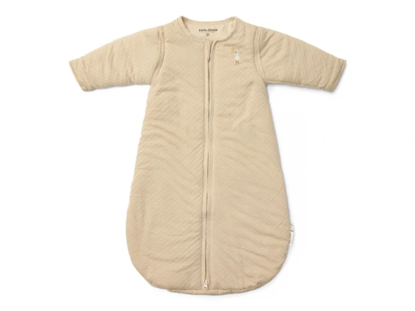 Spací vak s oddeliteľnými rukávmi 90 cm Husa Beige Newborn Naturals