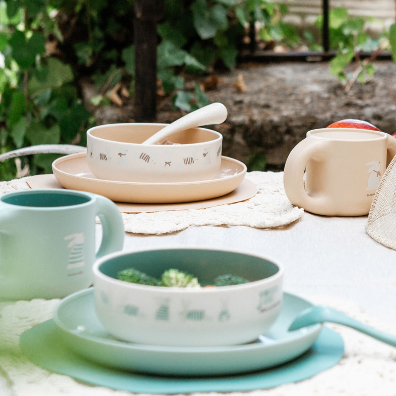 SUAVINEX | Jedálenský set WONDERLAND NEW +6 m - ZELENÝ 7