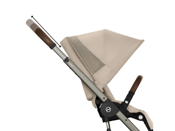 Cybex Balios S Lux 2026 s hlbokou skladacou vaničkou Almond Beige 11