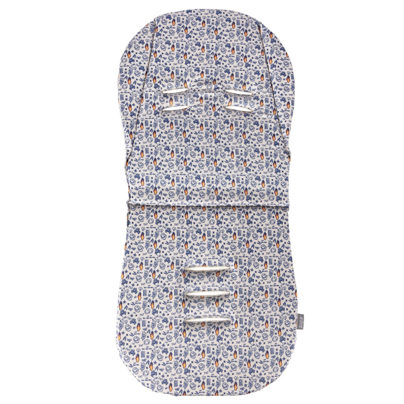 Podložka do kočíka z pamäťovej peny Comfort, Emoji Beige