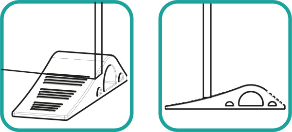 Zarážka dverí 2ks, white 5