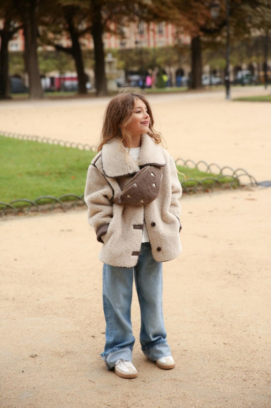 STUDIO NOOS - Teddy Hearts Mini FANNY kabelka | Brown Hearts 1