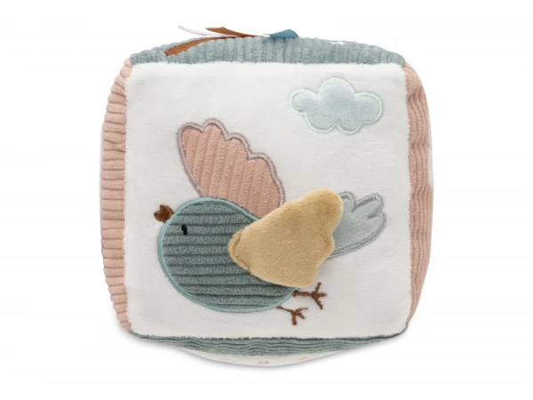Kocka textilná Lovely Birds 4