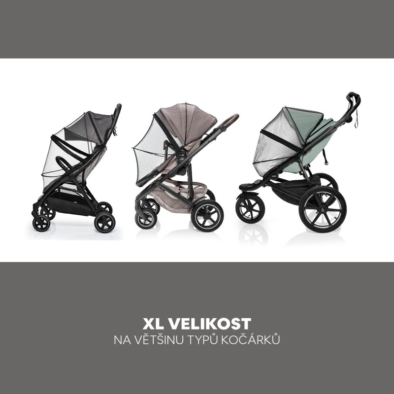 Moskytiéra na kočík universal exclusive, Black 2