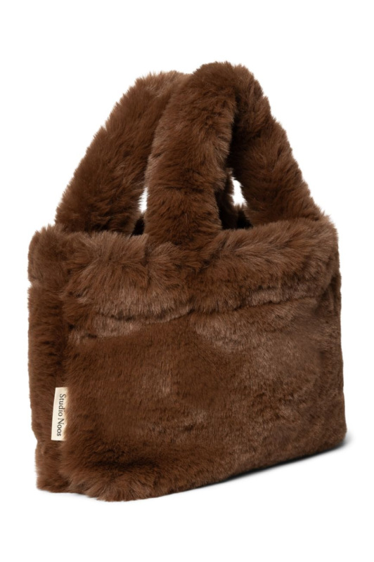STUDIO NOOS - Faux Fur Mini Handbag | Brown 3