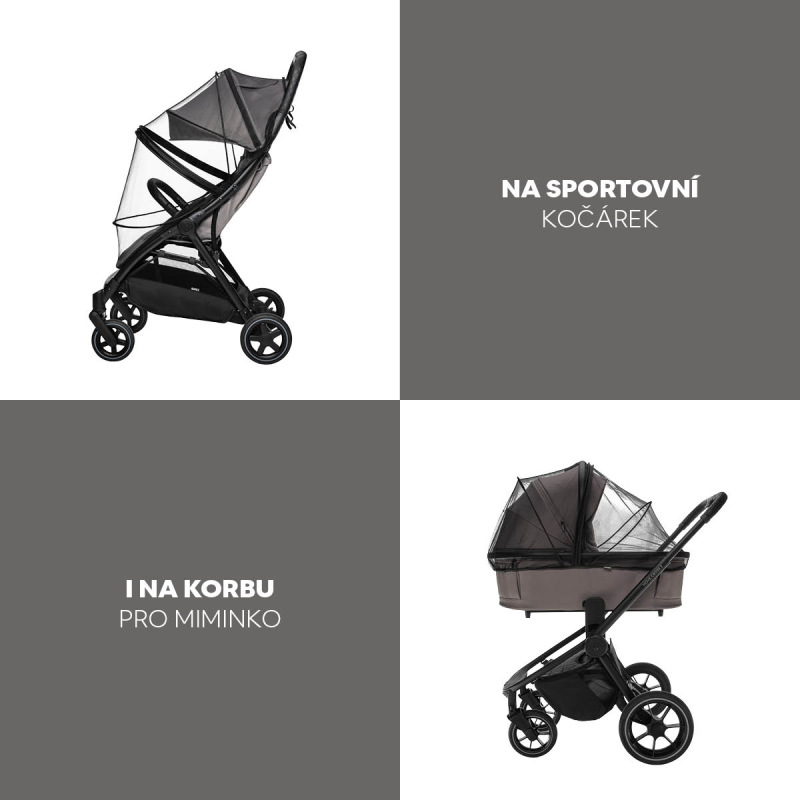 Moskytiéra na kočík universal exclusive, Black 5