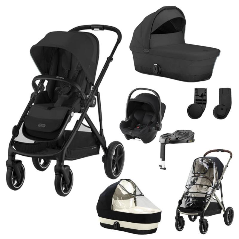 CYBEX GAZELLE Set XL, MOON BLACK (Black rám)