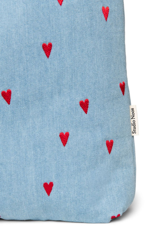 STUDIO NOOS - Denim MOM BAG | Blue Hearts 4