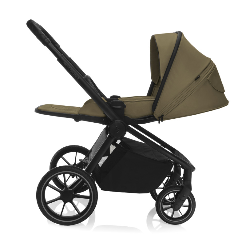 Set športový kočík Move Cross 5 + hlboká korba XL 5 + adaptéry, Toffee Brown 9