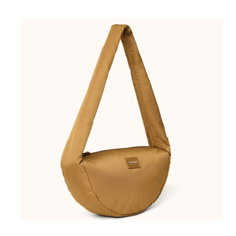 STUDIO NOOS - Technical Puffy Mini Cross Body Bag | Honey Brown 1