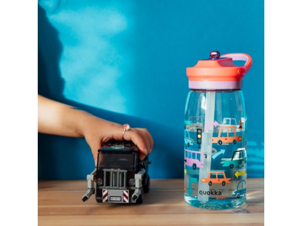 Plastová fľaša s náustkom Glow Kids Cars 580 ml 1