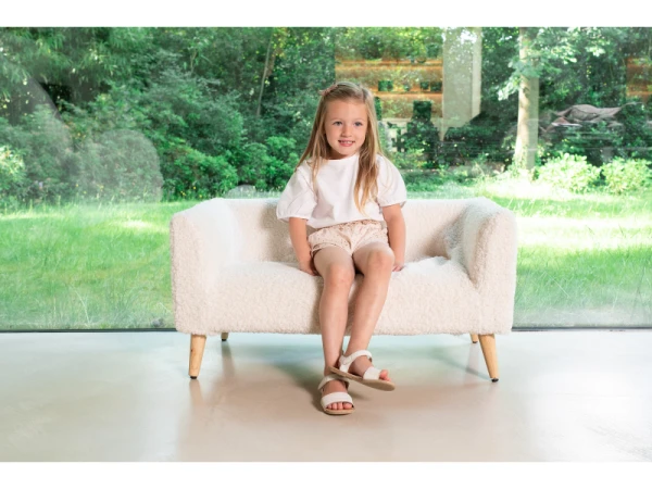 Detská Pohovka Childhome Teddy Off White 15