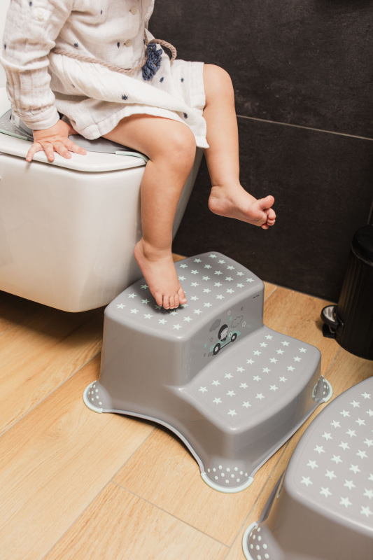 Dvojstupínek k WC/umyvadlu "Racer", Grey/Mint 3