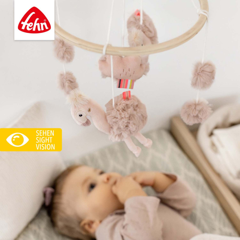 Dřevěný kolotoč plameňák, Pink 1