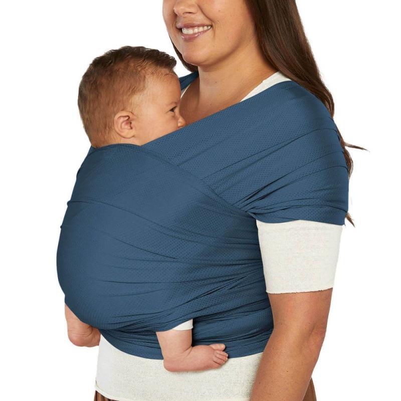 ERGOBABY | ŠÁTEK/Aura Sustainably Sourced Mesh Baby Wrap - Twilight Navy 1