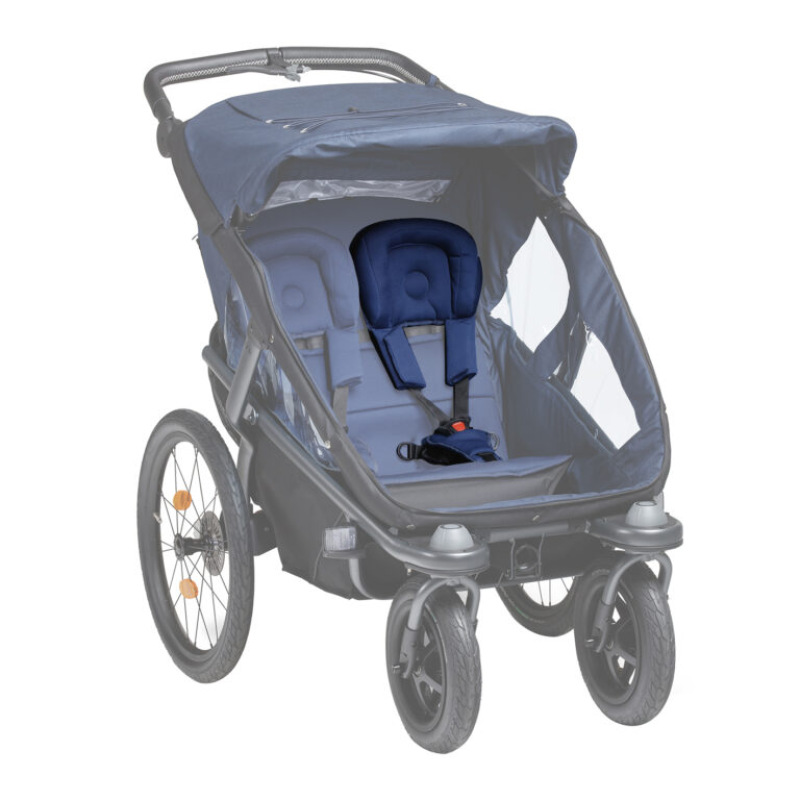 Tfk velo safety belt + head part single black 2