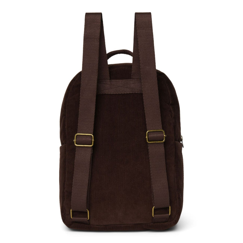 STUDIO NOOS - Teddy Midi BACKPACK - batôžtek s predným vreckom | Chocolate 3