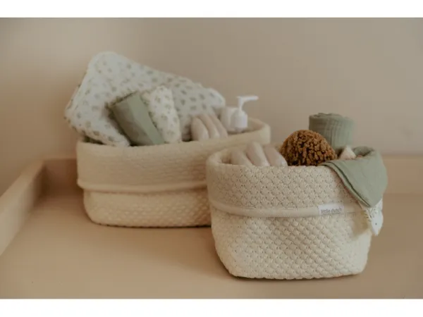 Košík pletený veľký Pure Soft White 2