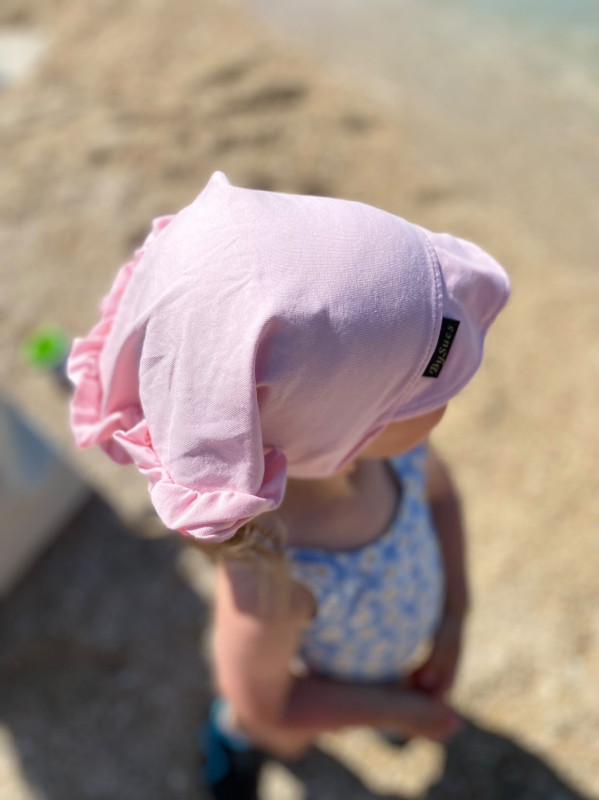 Detská šatka na hlavu BABY PINK 2