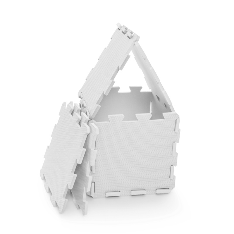 Penová podložka Puzzle 30x30 cm 9ks, Ivory Beige 7