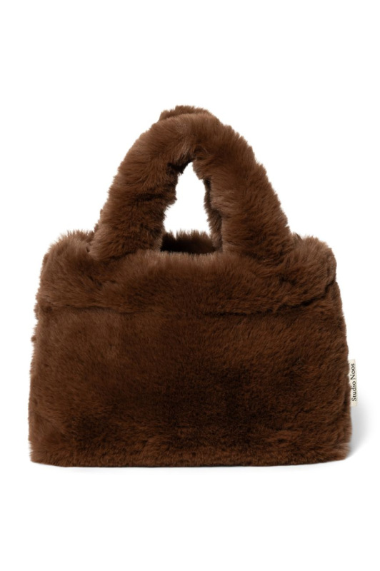 STUDIO NOOS - Faux Fur Mini Handbag | Brown