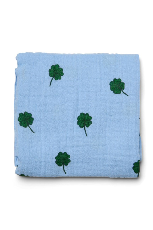 STUDIO NOOS - SWADDLE ZAVINOVAČKA Print Medium | Light Blue Clover 1
