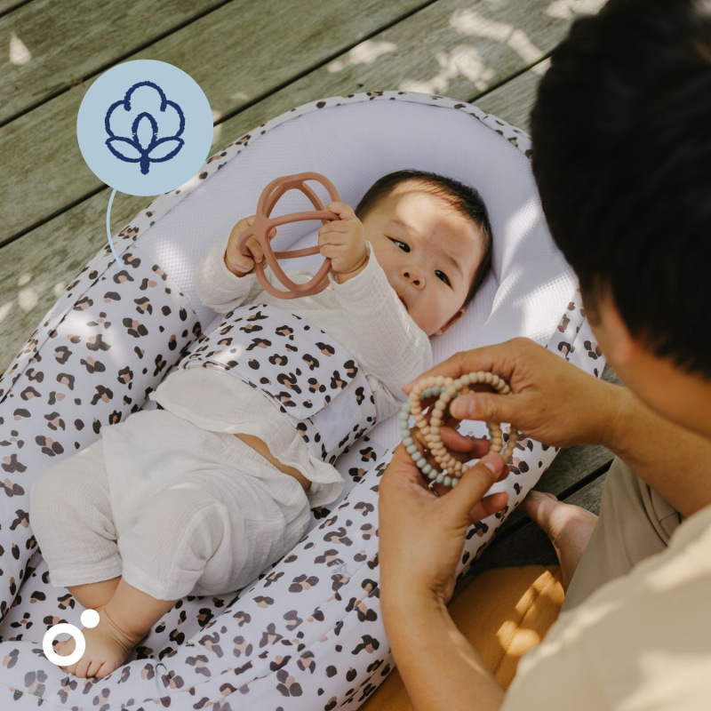 Doomoo Cocoon hniezdočko, Leopard Cream 3