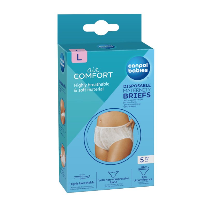 CANPOL BABIES Jednorazové nemocničné nohavičky L 5ks