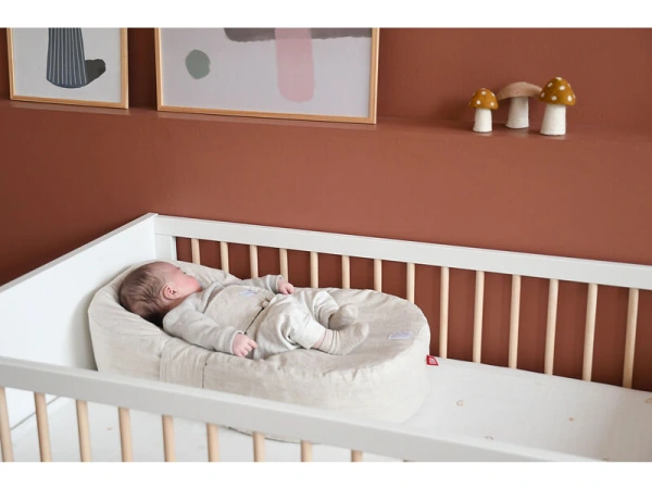 CocoonaBaby podložka + povlak Natural Linen 3