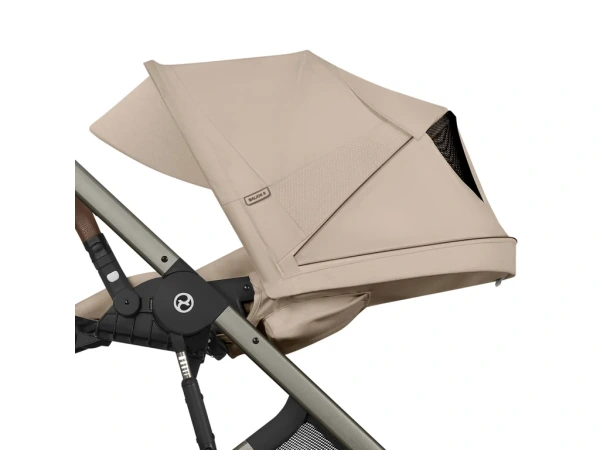 Cybex Balios S Lux 2026 s hlbokou skladacou vaničkou Almond Beige 12