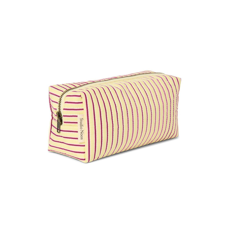STUDIO NOOS - Poplin POUCH - kabelka | Butter Yellow Striped 2