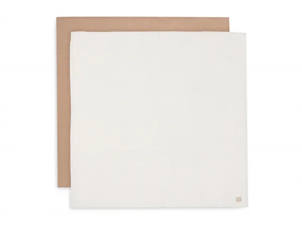 Plienky zavinovacie 2ks 115x115 cm Biscuit / Ivory