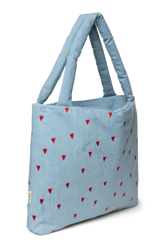 STUDIO NOOS - Denim MOM BAG | Blue Hearts 3