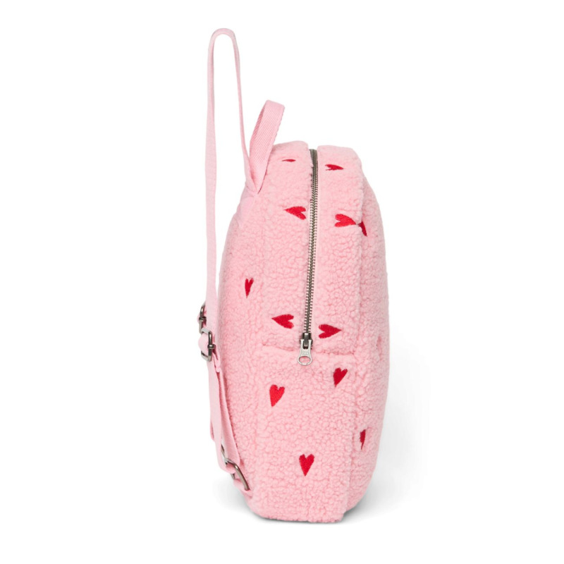 STUDIO NOOS - Teddy Mini BACKPACK - batôžtek | Light Pink Hearts 2