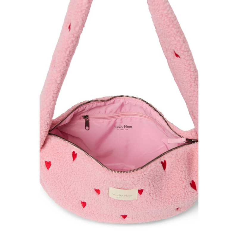 STUDIO NOOS - Teddy Mini Cross Body Bag | Light Pink Hearts 4