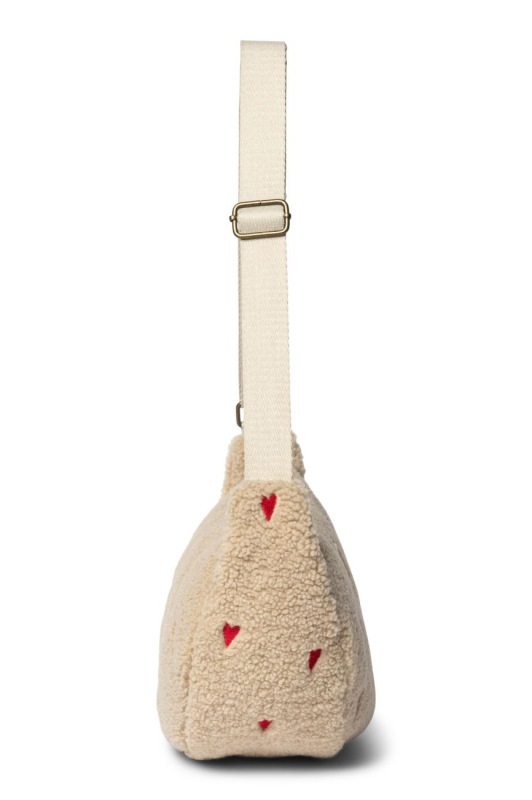 STUDIO NOOS - Puffy Adult FANNY kabelka | Ecru Hearts 2