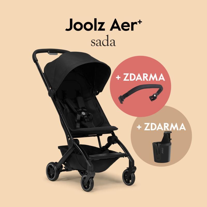 Joolz Aer+ | Space black l SET s madlom a držiakom na nápoj