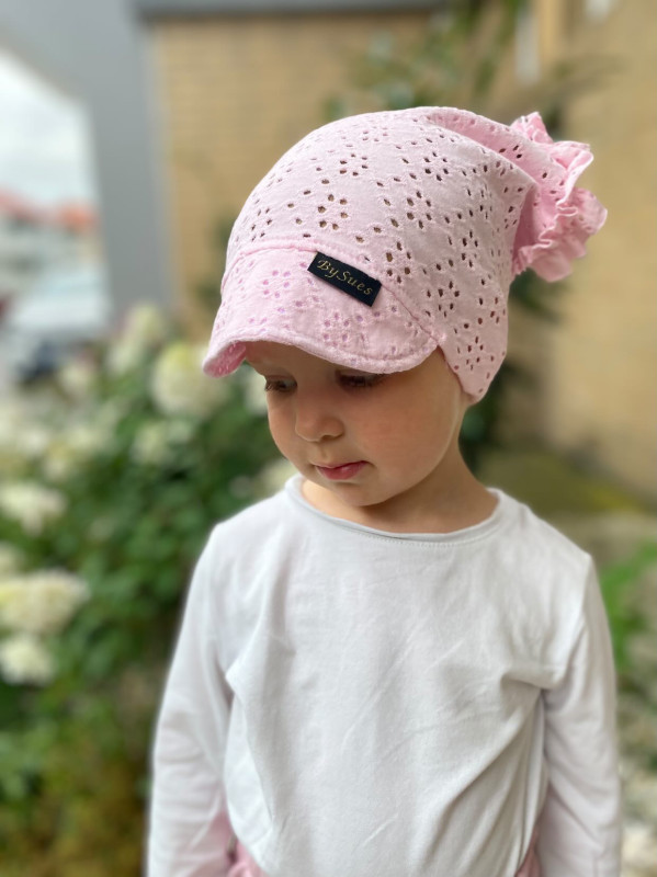 Detská šatka na hlavu s volánom Madeira - ROSE 2