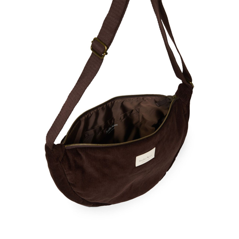 STUDIO NOOS - RIB puffy Adult FANNY kabelka | Dark Brown 3