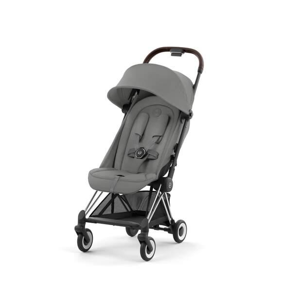 Kočík do lietadla Cybex Coya Mirage Grey / Frame Chrom