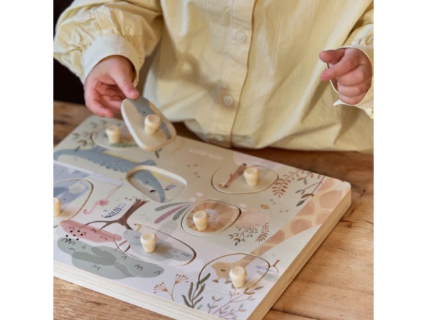 Vkladacie puzzle so zvukom Safari Friends 8