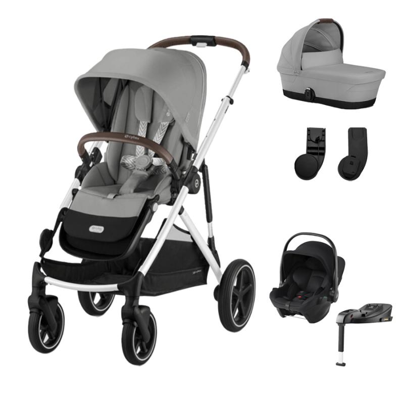 CYBEX GAZELLE Set L, STONE GREY (Silver rám)