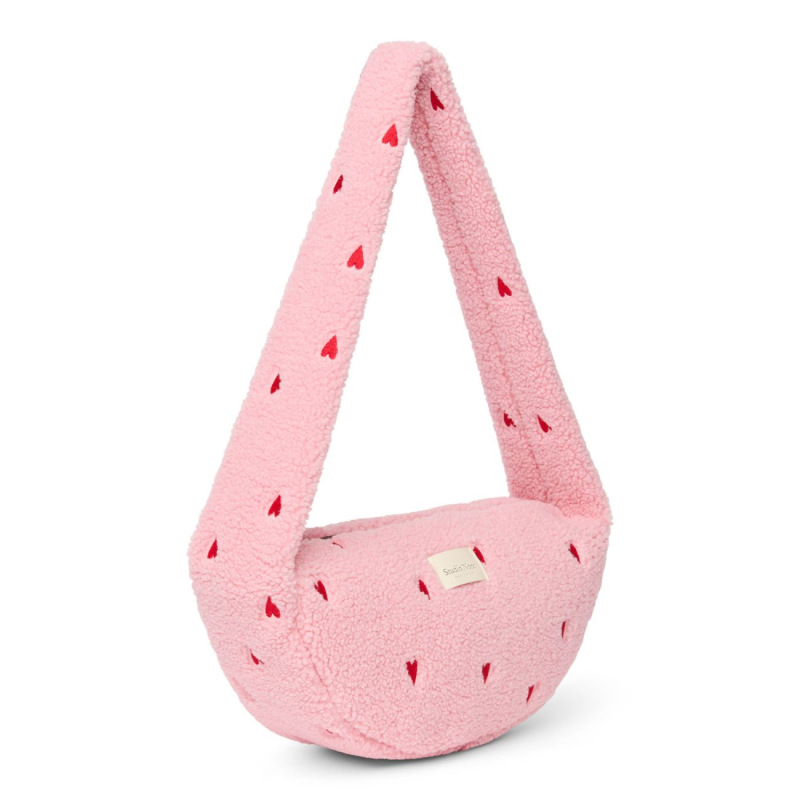 STUDIO NOOS - Teddy Mini Cross Body Bag | Light Pink Hearts 1