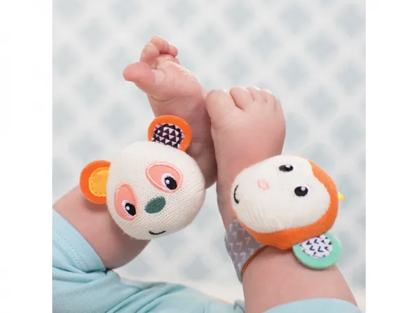 Hrkálky na ruku Opička a Panda