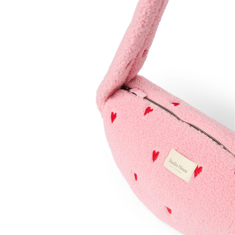 STUDIO NOOS - Teddy Mini Cross Body Bag | Light Pink Hearts 3
