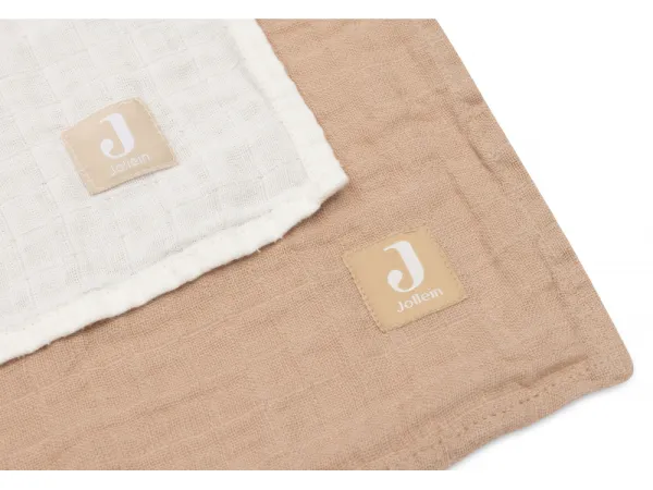 Plienky zavinovacie 2ks 115x115 cm Biscuit / Ivory 3