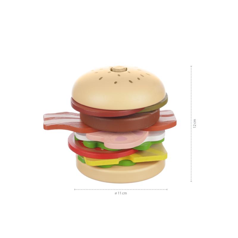 Drevený nasazovací hamburger, Wood