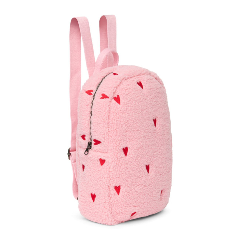 STUDIO NOOS - Teddy Mini BACKPACK - batôžtek | Light Pink Hearts 1