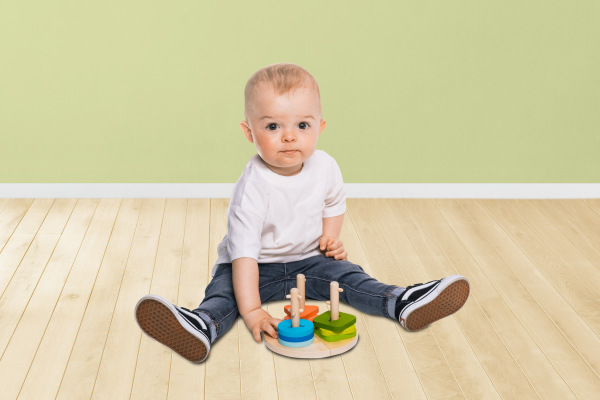 Drevené Montessori puzzle, Wood 4